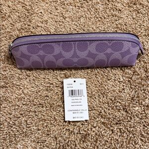 Coach pencil case in Iris